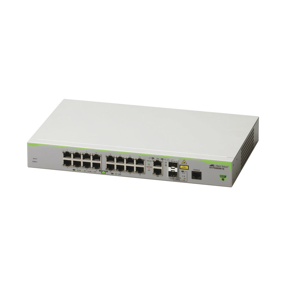 Allied Telesis FS980M/18 Managed L3 Fast Ethernet (10/100) Gray