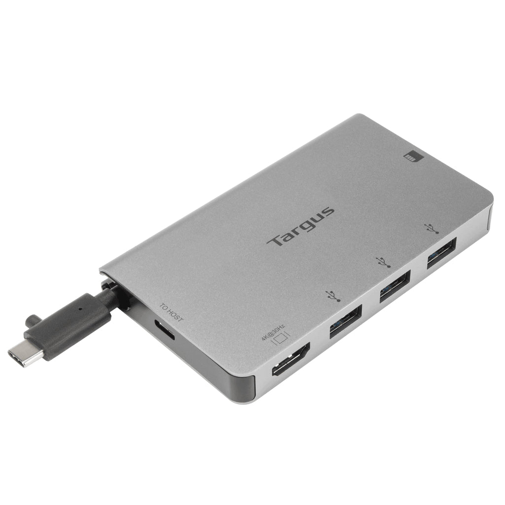 ACA963BT - Targus USB-C SINGLE VIDEO MULTI PORT HUB SILVER