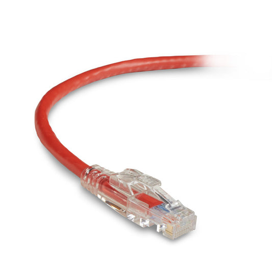 C6PC80-RD-15 - Black Box CAT6 550-MHZ LOCKABLE SNAGLESS STRANDED ETHERNET PATCH CABLE - UNSHIELDED (UTP),