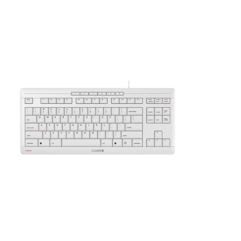 JK-8600US-0 - CHERRY STREAM TKL LT GRY WRD KEYB