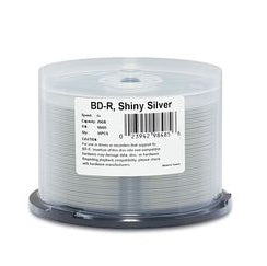 98485 - Verbatim BD-R 25GB 16X SHINY SILVER SILK SCREEN PRINTABLE HUB PRINTABLE-50PK SP