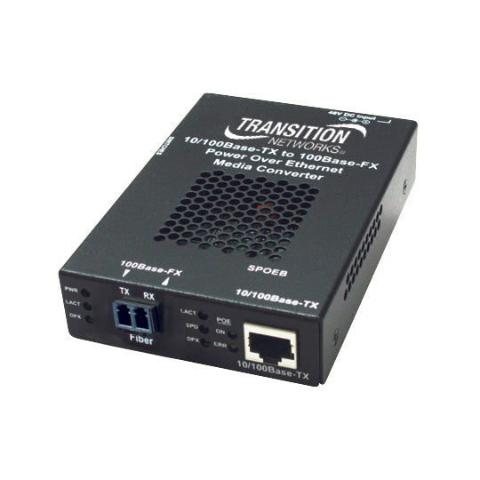 Transition Networks SPOEB1013-105 network media converter 100 Mbit/s 1300 nm Multi-mode Black