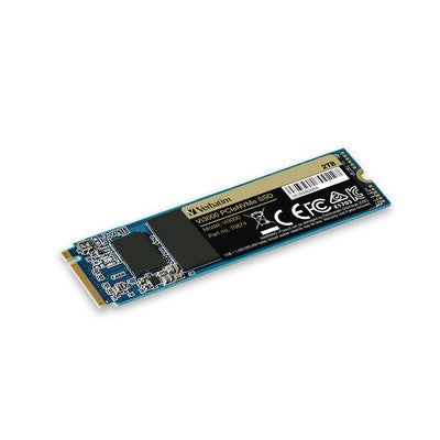 70874 - Verbatim 2TB PCIE NVME M.2 2280 INTERNAL SSD VI3000VI3000