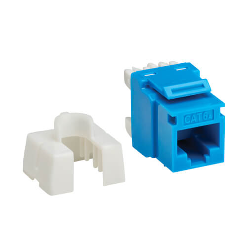 N238025BL6A - Tripp Lite Cat6a Keystone Jacks RJ45 Ethernet Blue TAA