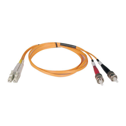 C2G 8m USA LC/ST Duplex 50/125 Multimode Fiber Patch Cable fiber optic cable 315" (8 m) Orange