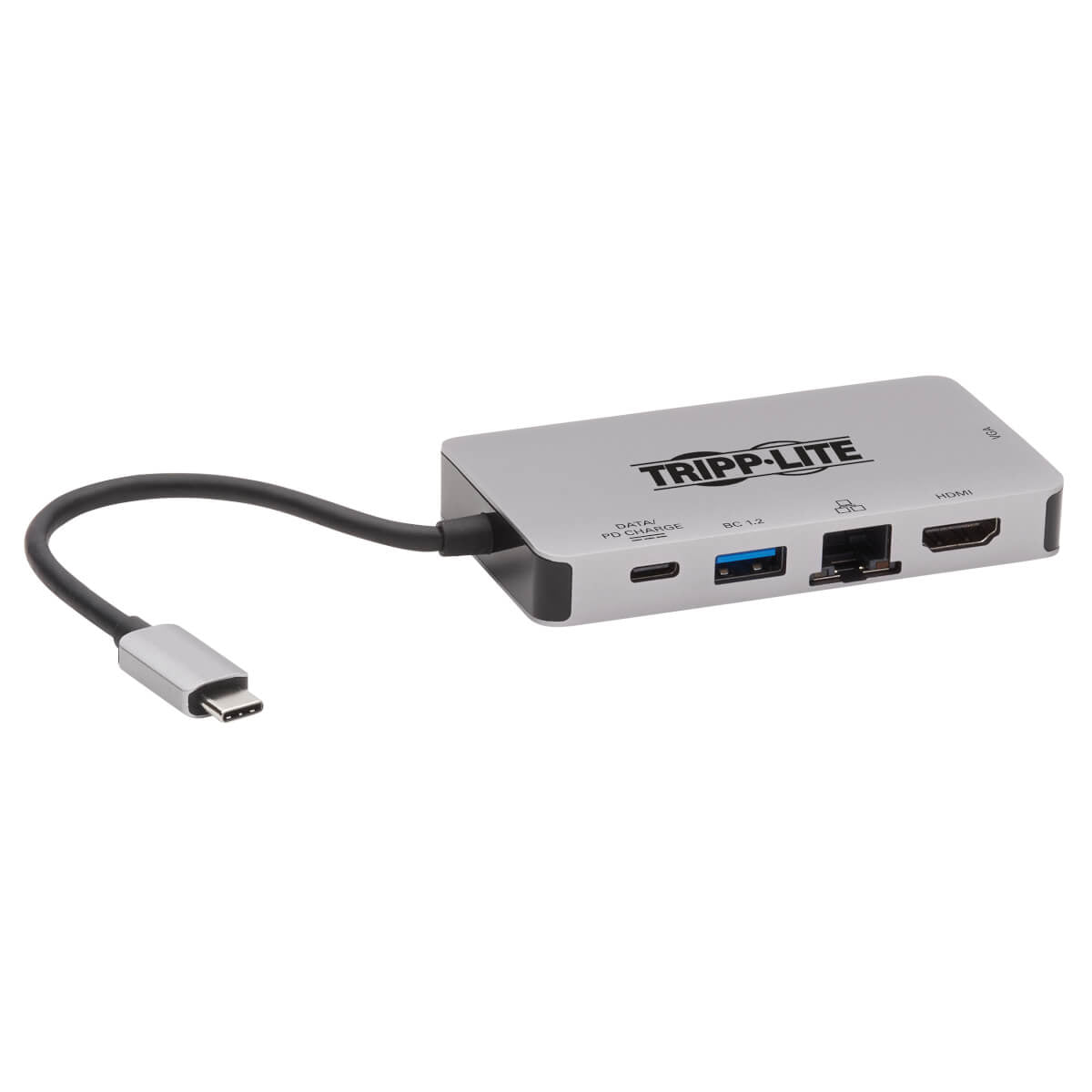 Tripp Lite U442-DOCK6-GY notebook dock/port replicator Wired USB 3.2 Gen 1 (3.1 Gen 1) Type-C Gray