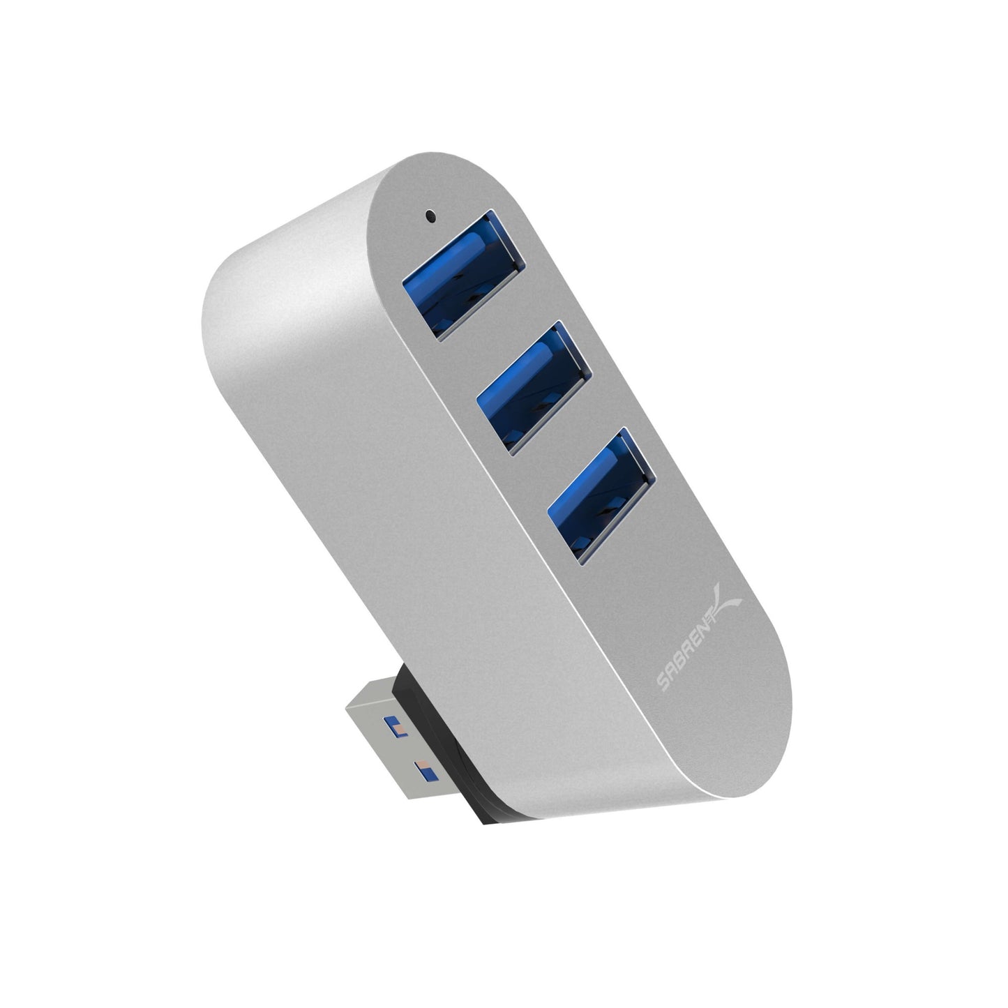 Sabrent HB-R3MC-PK50 interface hub USB 3.2 Gen 1 (3.1 Gen 1) Type-A 5000 Mbit/s Silver