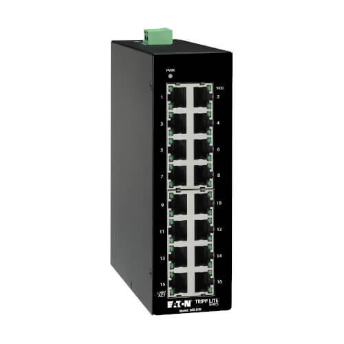 NGIU16RAID LEVELS1+0 - Tripp Lite Ethernet Switch Unmanaged 16Port Industrial 10/100/1000 Mbps DIN