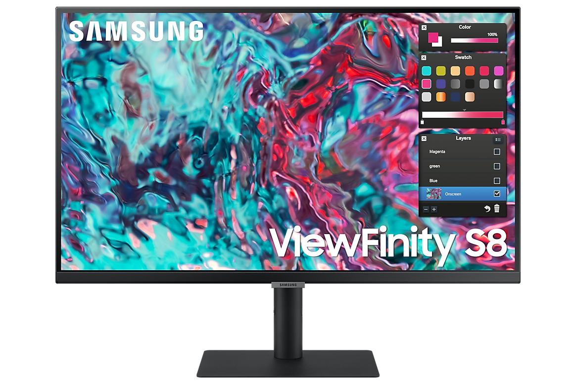 LS27B800TGUXEN - Samsung ViewFinity S8 S80TB 27-Inch 4K UHD Thunderbolt Monitor