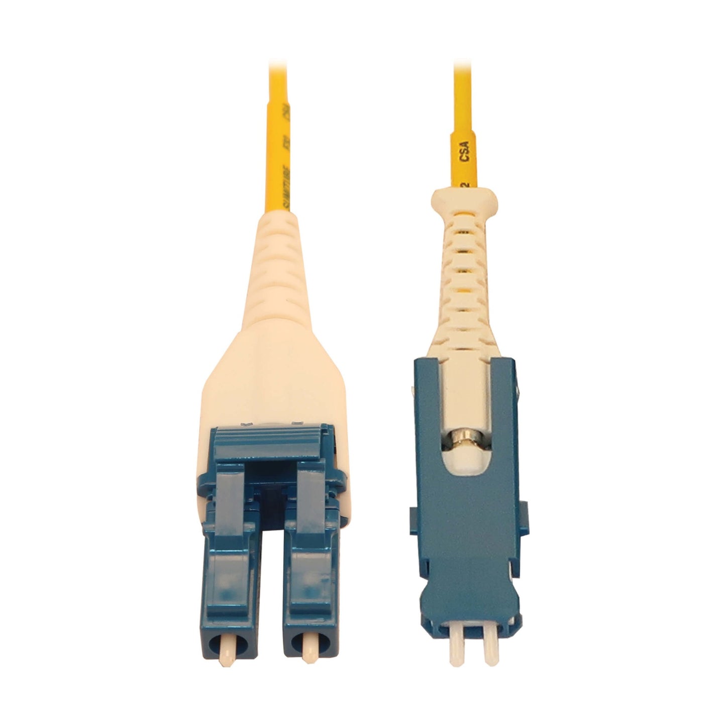 Tripp Lite N383L-01M fiber optic cable 39.8" (1.01 m) SN LC OFNR OS2 Blue, White, Yellow