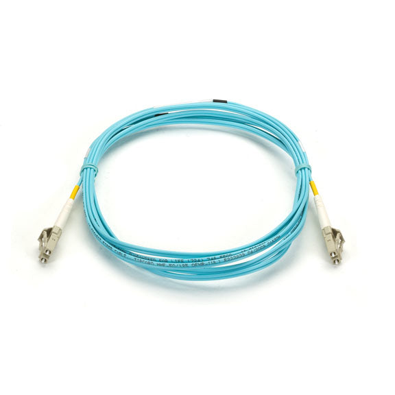 EFNT010-002M-LCLC - Black Box OM3 50/125 MULTIMODE FIBER OPTIC PATCH CABLE - OFNR PVC, LC TO LC, AQUA, 2-M (6.
