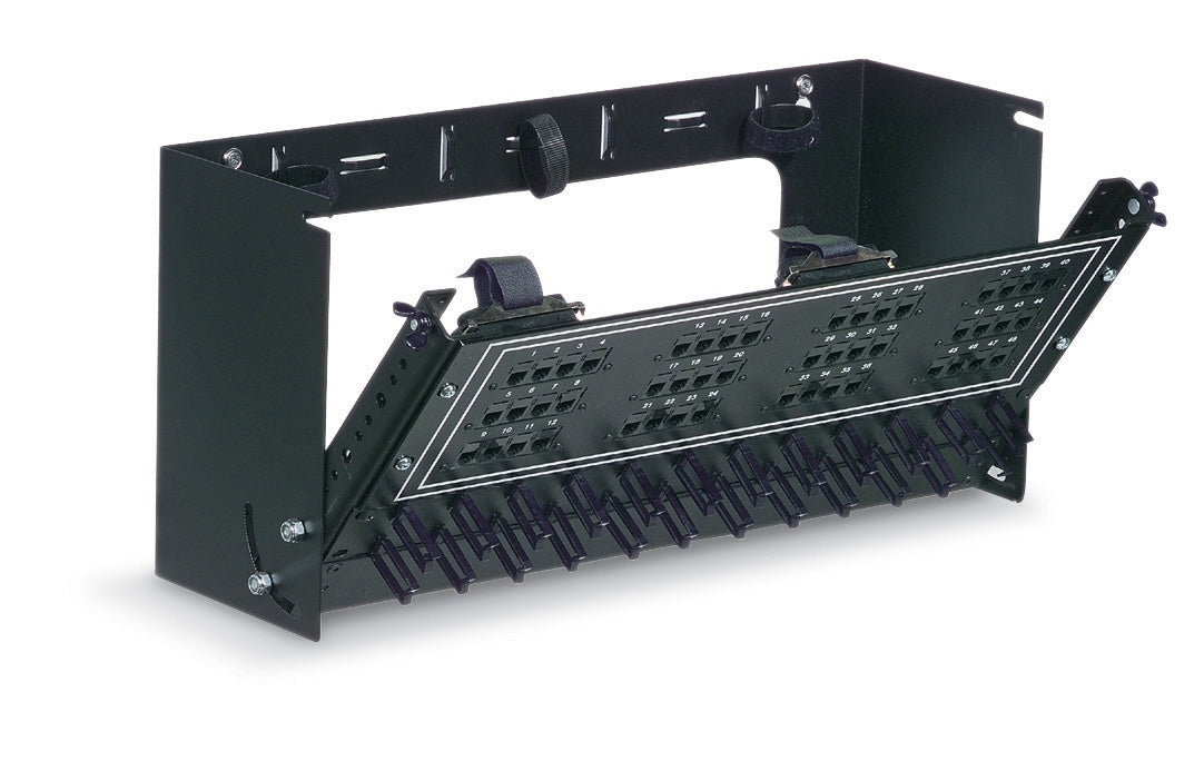 WALLMOUNT PANEL - 8U, 19"W X 12"D, 10-32, TAPPED RAILS, 60 LB CAPACITY, GSA, TAA