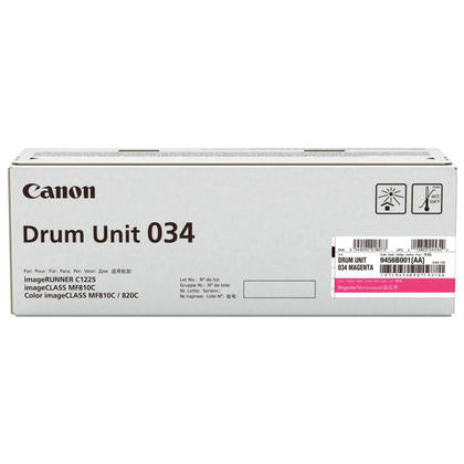 9456B001 - Canon CANON DRUM UNIT 034 MAGENTA - FOR IMAGECLASS MF820CDN AND MF810CDN - FULL YIELD