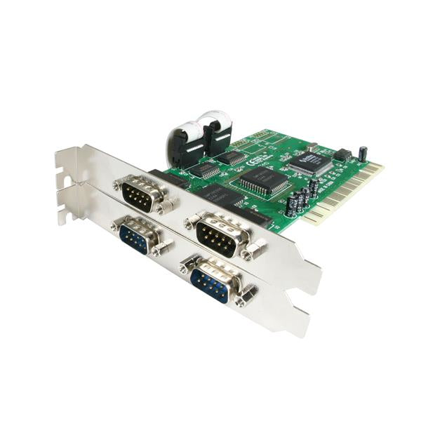ADD 4 HIGH-SPEED RS-232 SERIAL PORTS TO YOUR PC THROUGH A PCI EXPANSION SLOT - P