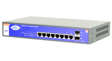 SS2GD8IP - Amer Networks 8 PORT 10/100/1000MBPS POE SWITCH CONSISTING OF 6 PORT 10/100/1000MBPS + 2 COMBO