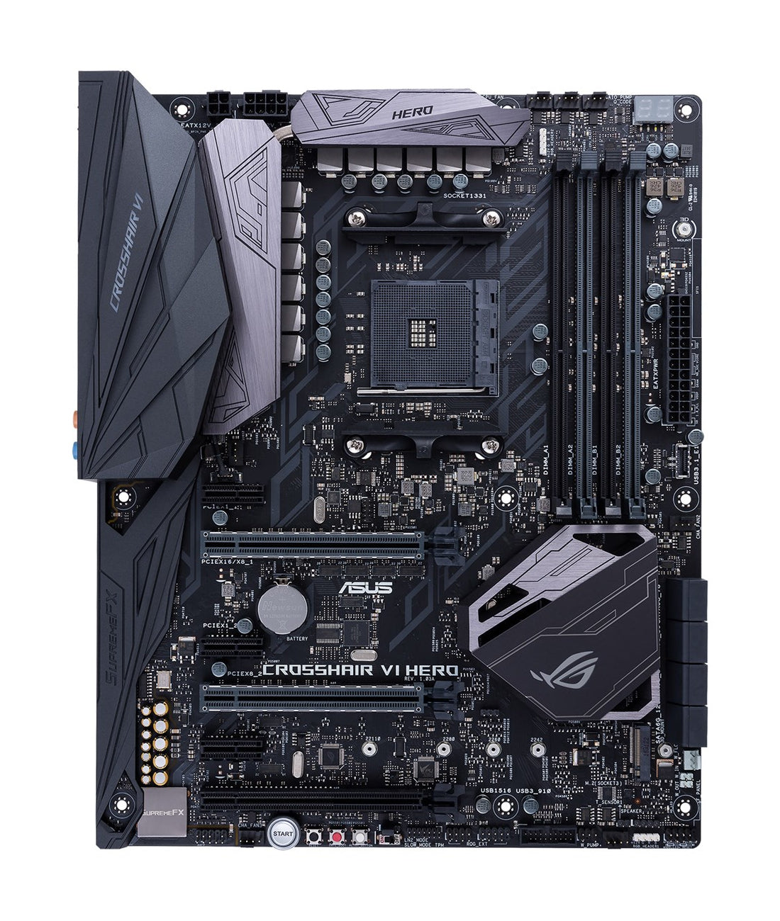ROG CROSSHAIR VI HERO MOTHERBOARD,ATX,AM4 SOCKET FOR AMD RYZEN/7TH A-SERIES/ATHL