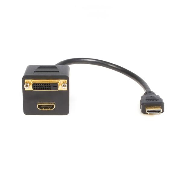 HDMISPL1DH - StarTech.com 1FT HDMI SPLITTER CABLE HDMI TO 2X DVI-D