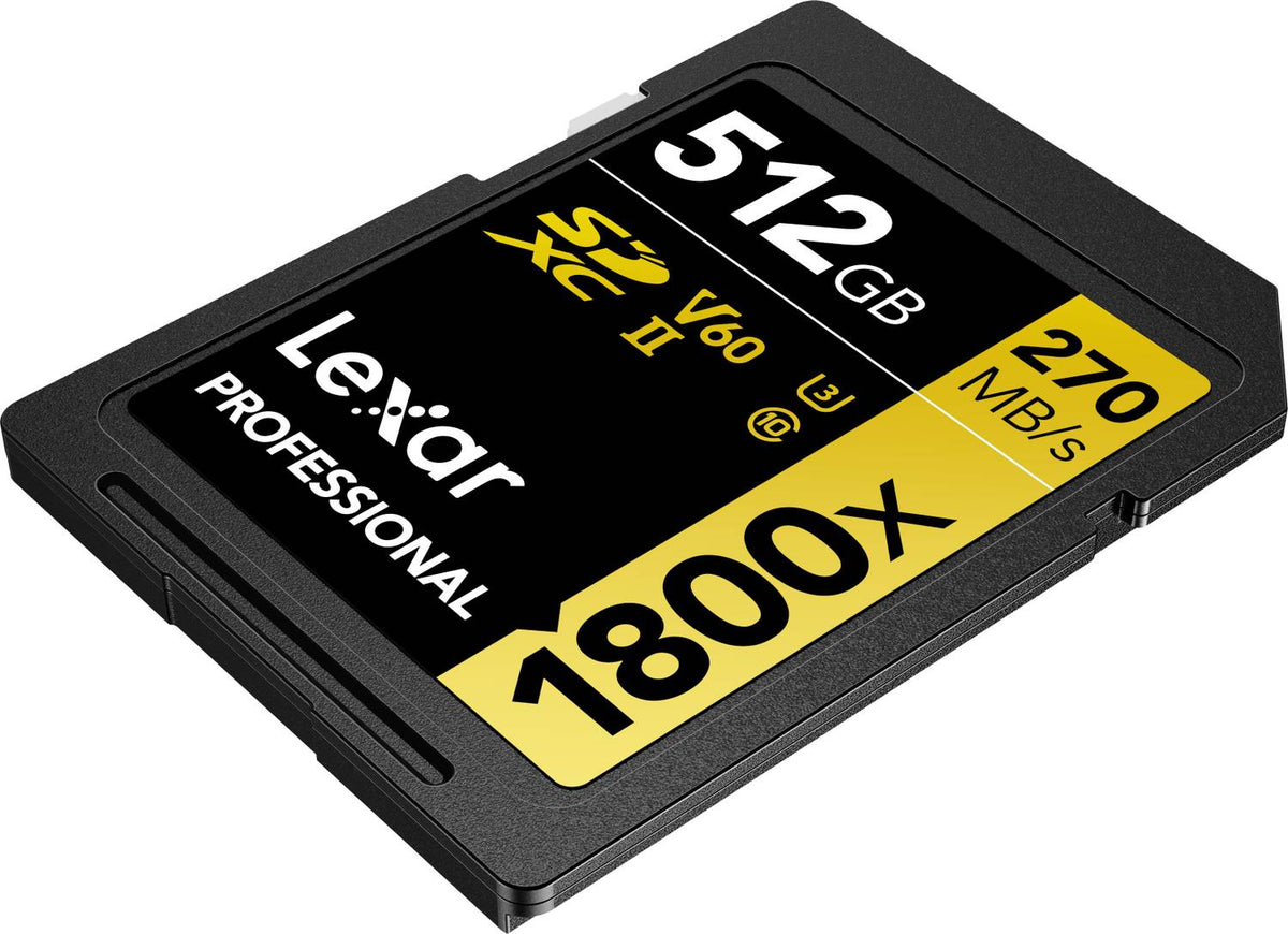 LSD1800512G-BNNNG - Lexar 1800x 512GB SDXC UHS-II GOLD Series