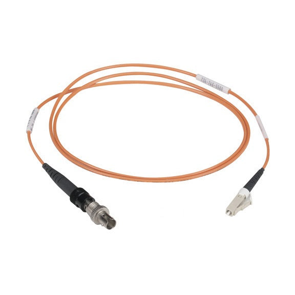 Black Box LC-ST, m-f, 1m fiber optic adapter LC/SC Black, Orange