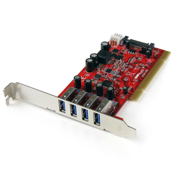 StarTech.com PCIUSB3S4 interface cards/adapter Internal USB 3.2 Gen 1 (3.1 Gen 1)