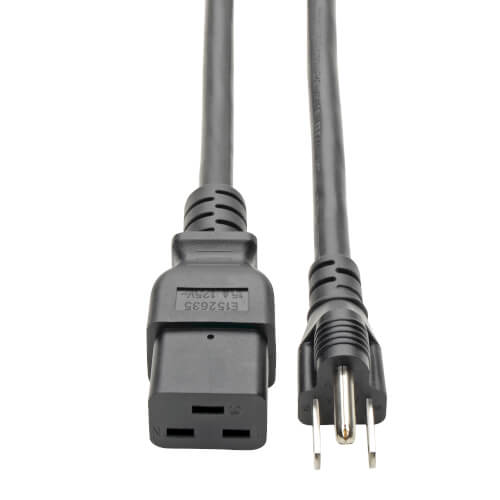 P034-010 - Tripp Lite 10ft 14AWG IEC-320-C19 to NEMA 5-15P Power Cord