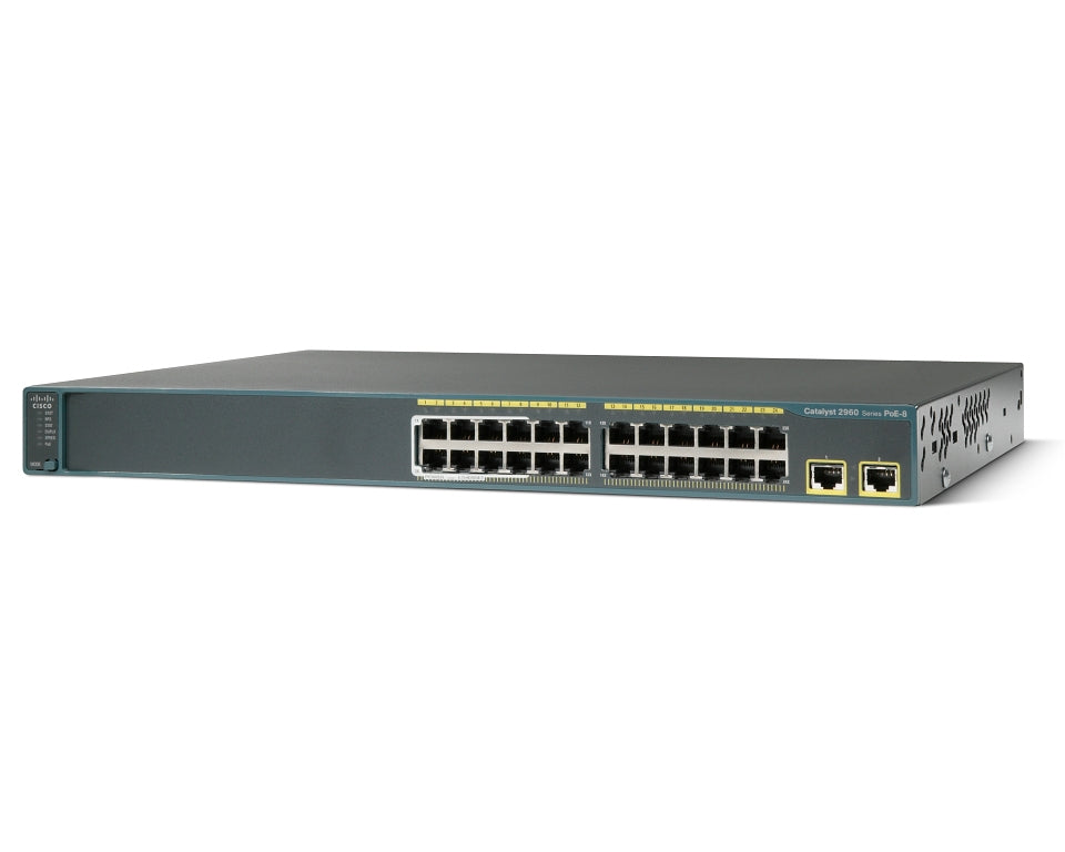 WS-C2960-24LT-L-RF - Cisco CAT2960 24 10/100(8POE)+2 1000BT LANBASE