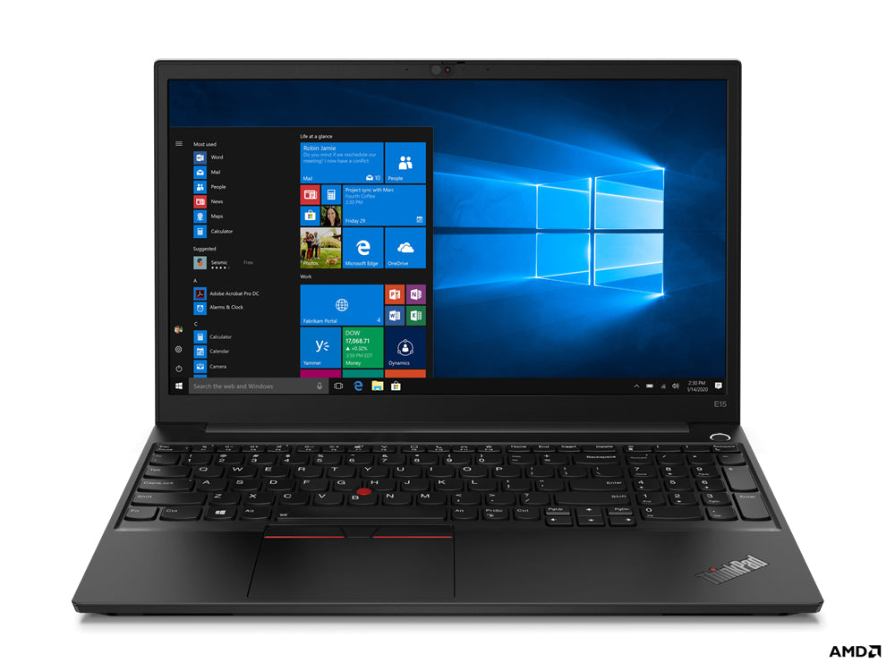 Lenovo ThinkPad E15 4700U Notebook 15.6" Full HD AMD Ryzenâ„¢ 7 8 GB DDR4-SDRAM 256 GB SSD Wi-Fi 5 (802.11ac) Windows 10 Pro Black