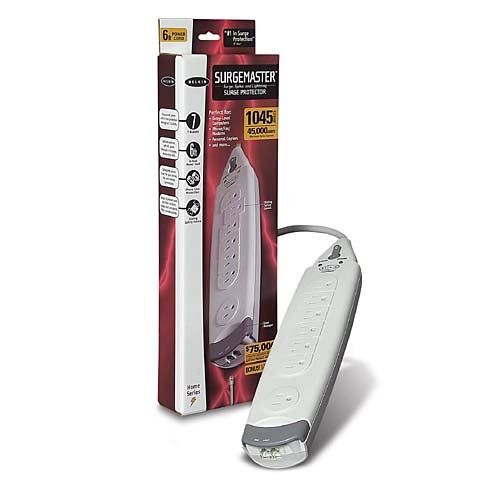 Belkin 7-Outlet SurgeMaster® Home Series surge protector 7 AC outlet(s) 72" (1.83 m) White