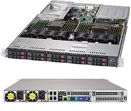 Supermicro SuperServer 1029U-TR4T Intel® C621 LGA 3647 (Socket P) Rack (1U) Black