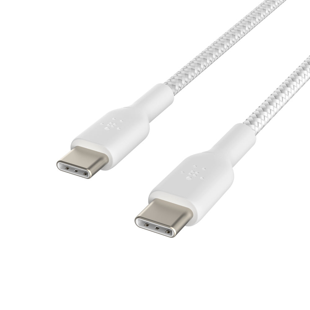 CAB004BT1MWH - Belkin BRAIDED USBC TO USBC CABLE 1M WHITE