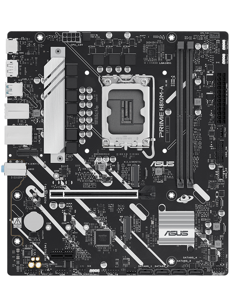 H810M-A-CSM - Asus Intel H810 LGA 1851 mATX Motherboard
