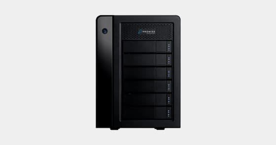 F40P2R600000016 - Promise 72TB 6-Bay Thunderbolt 3 and USB 3.2 Gen 2 Hardware RAID Storage Array