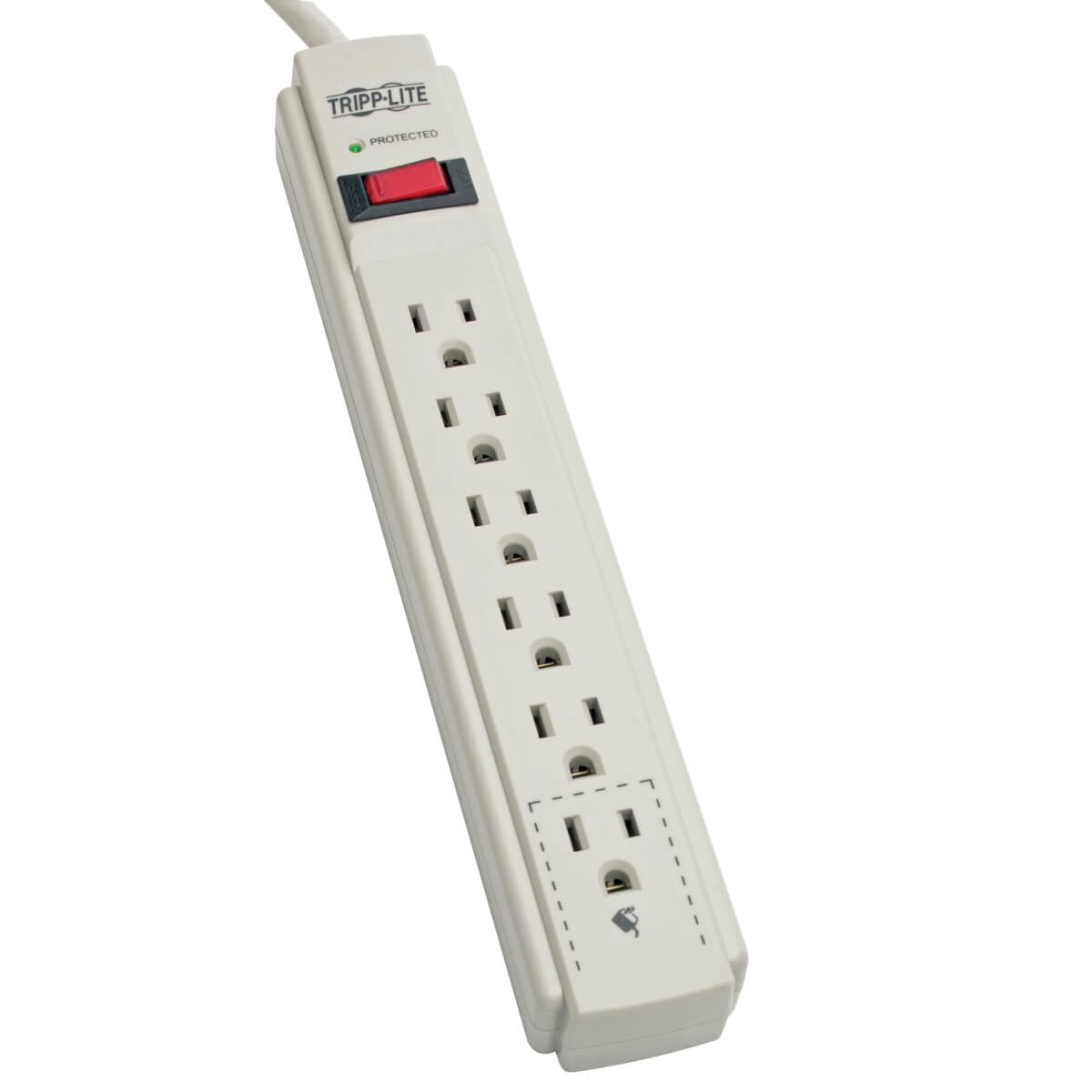 TLP615 - Tripp Lite SURGE PROTECTOR POWER STRIP 6 OUTLET 15FEET CORD 790 JOULES