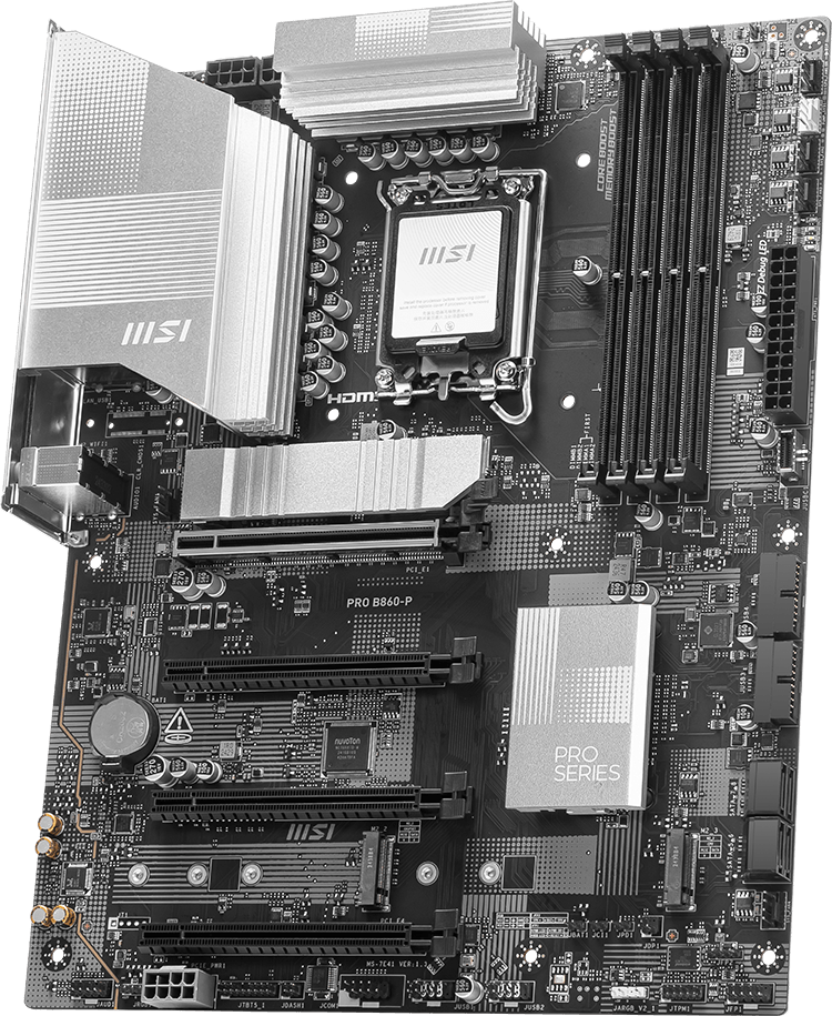 B860-P - MSI PRO WIFI Gaming Desktop Intel B860 Chipset Socket Motherboard