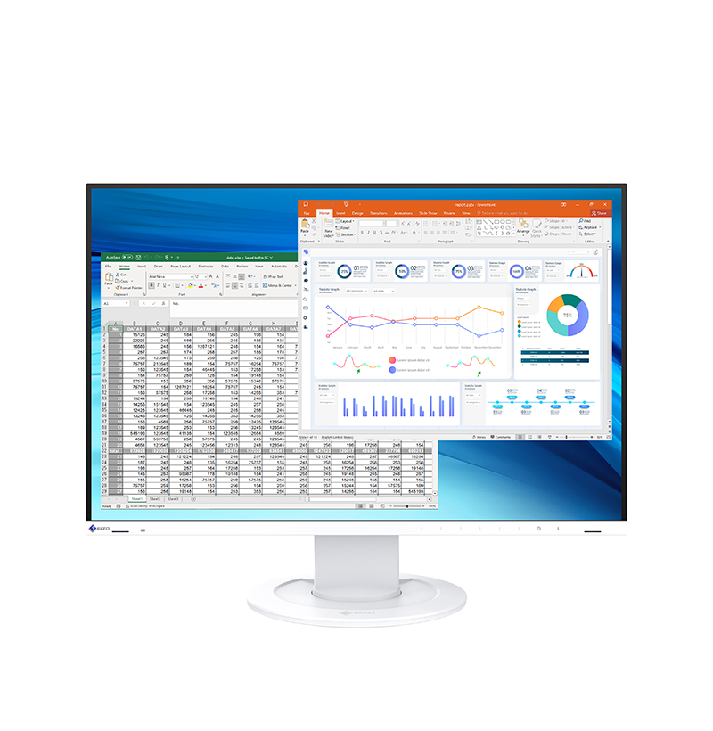 EV2410R-WT - EIZO FlexScan 23.8" Full HD 100Hz IPS Business Monitor White