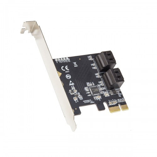 SI-PEX40156 - SYBA 4 PORT SATA III PCI-E 3.0 X1 CARD NON-RAID WITH LOW PROFILE BRACKET