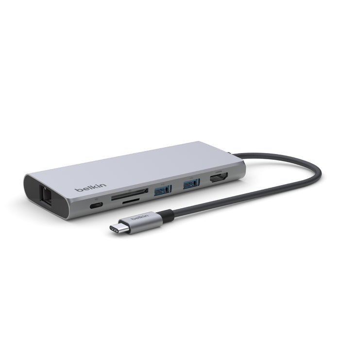 Belkin INC009BTSGY interface hub USB Type-C 10000 Mbit/s Silver