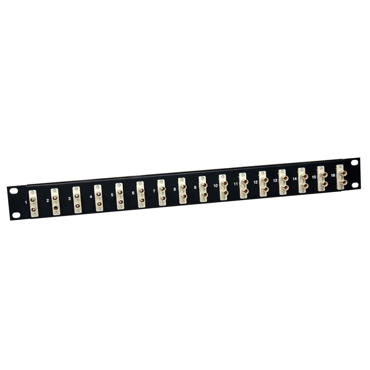 16-PORT FIBER PATCH PANEL 62.5/125 OR 50/125 ST/ST 1URM