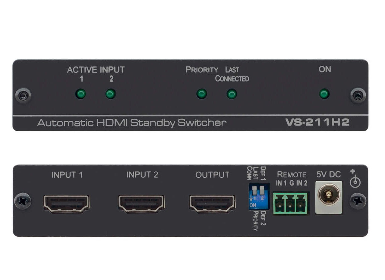 20-80353090 - Kramer Electronics VS-211H2 IS A HIGH-PERFORMANCE AUTO SWITCHER FOR 4K@60HZ (4:4:4) HDMI VIDEO SIGN