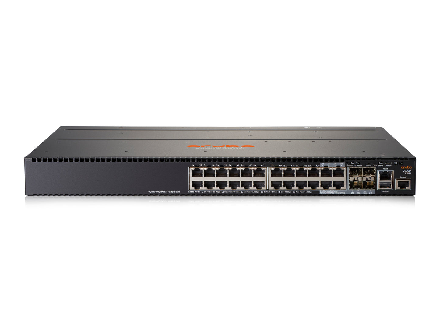 Hewlett Packard Enterprise Aruba 2930M 24G 1-slot Managed L3 Gigabit Ethernet (10/100/1000) 1U Gray