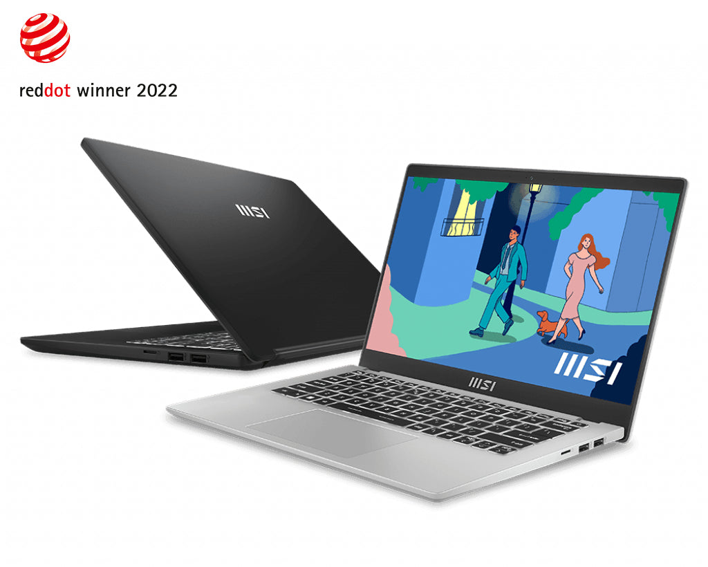 MSI Modern C12M-033 i3-1215U Notebook 14" Full HD Intel® Core™ i3 8 GB DDR4-SDRAM 512 GB SSD Wi-Fi 6 (802.11ax) Windows 11 Home Black