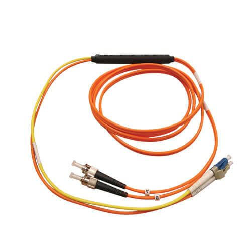 Tripp Lite N422-02M fiber optic cable 78.7" (2 m) 2x LC 2x ST Black, Blue, Gray, Orange, Yellow