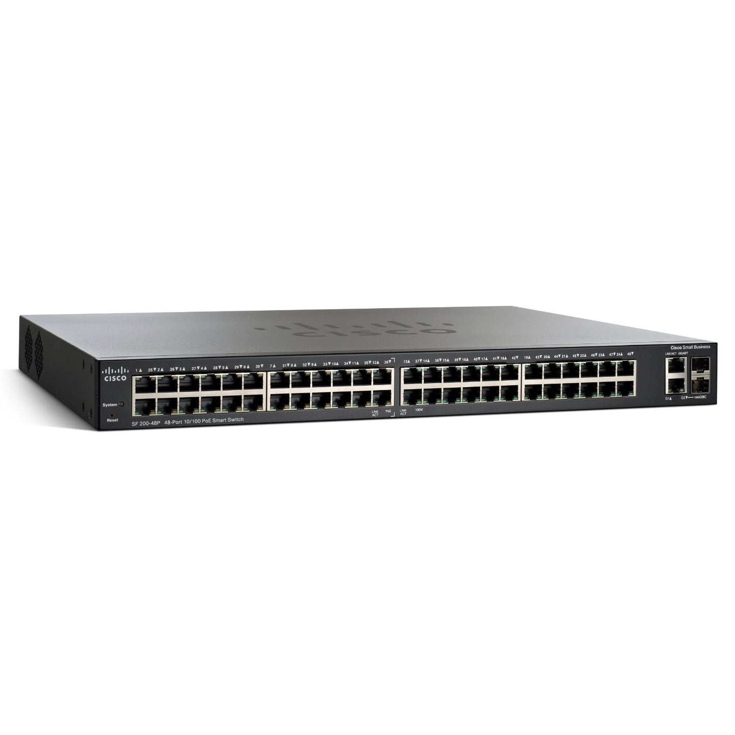 SLM248PT-NA - Cisco SF200-48P 48-PORT 10/100 POE SMART SWITC