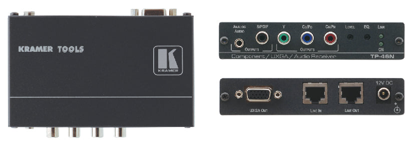 Kramer Electronics THE TP-46N IS A TWISTED PAIR RECEIVER FOR COMPONENT VIDEO (YUV) OR COMPUTER GRAP