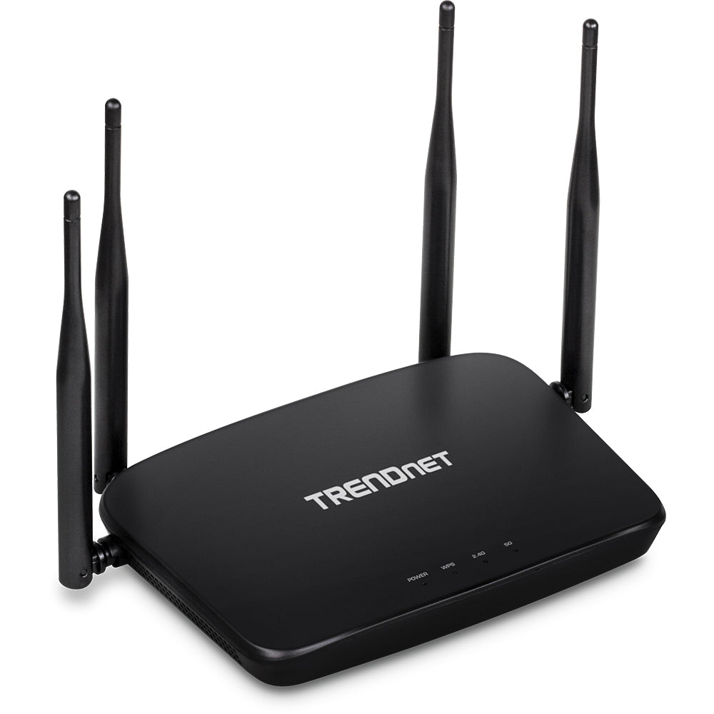 Trendnet TEW-831DR wireless router Fast Ethernet Dual-band (2.4 GHz / 5 GHz) 4G Black