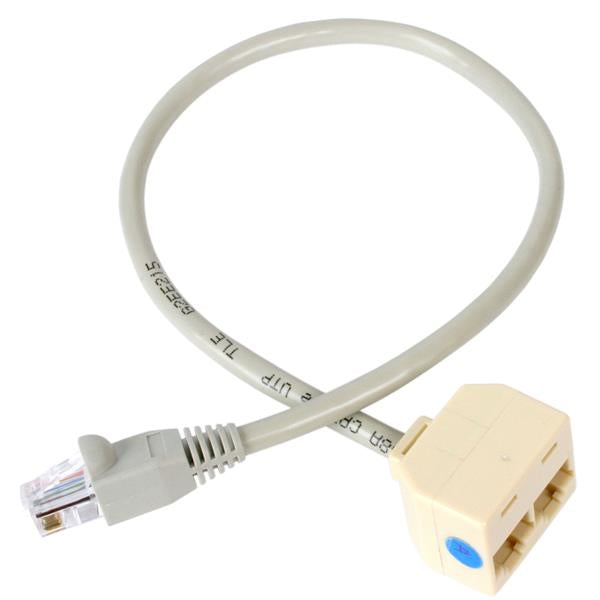 RJ45SPLITTER - StarTech.com THIS 2-TO-1 RJ45 SPLITTER CABLE ADAPTER INCREASES THE NUMBER OF RJ45 NETWORK