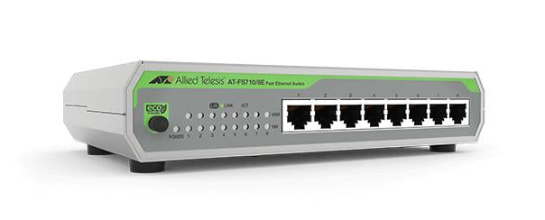 Allied Telesis AT-FS710/8E-60 Unmanaged Fast Ethernet (10/100) Power over Ethernet (PoE) Gray