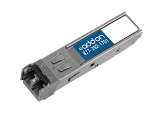 ISFP-GIG-LX-AO - AddOn Networks ALCATEL-LUCENT ISFP-GIG-LX COMPATIBLE TAA COMPLIANT 1000BASE-LX SFP TRANSCEIVER
