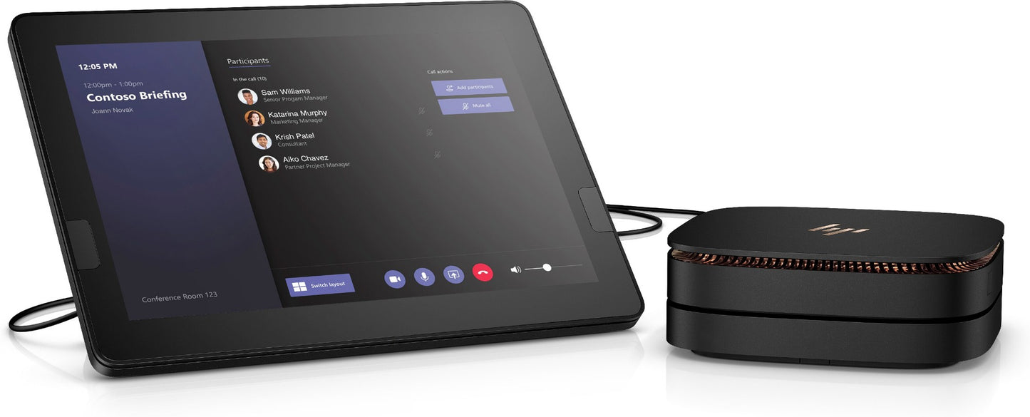 HP Elite Slice G2 i5-7500T USFF Intel® Core™ i5 8 GB DDR4-SDRAM 128 GB SSD Windows 10 IoT Enterprise PC Black