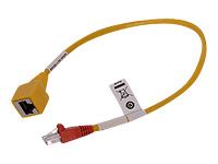 Raritan CRLVR-1-5PK networking cable Yellow 11.8" (0.3 m) Cat5